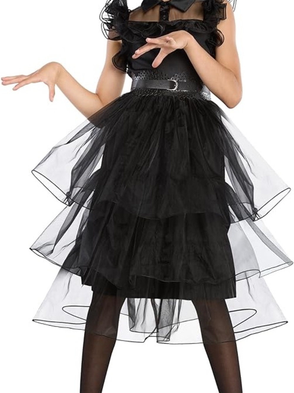 SPIRIT HALLOWEEN Kids Wednesday Addams Rave'N Dance Costume